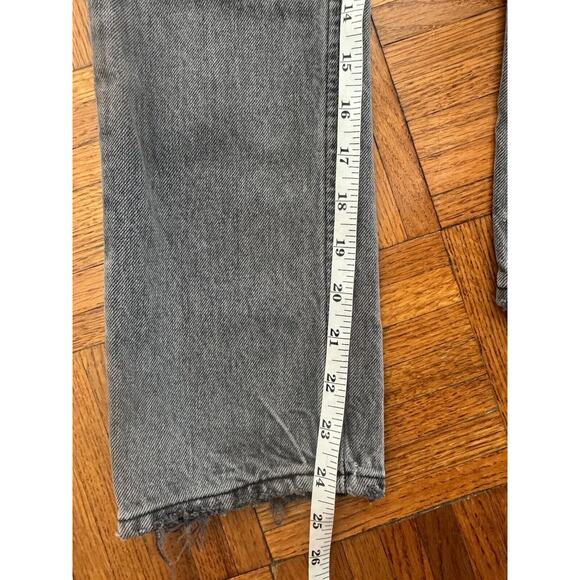 AGOLDE Jeans Womens Gray Riley Faded Mid Rise Button Fly Casual Denim Size 23 - Picture 10 of 15